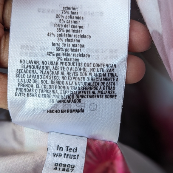 Ted Baker Roses Coat Size 1 - Picture 4 of 7